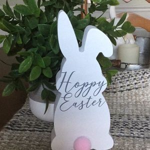 Hoppy Easter wooden bunny